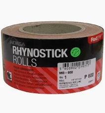 960-40	EA	INDASA Medallion™ 960-40 Rhynostick Red Line XL Long File Board Sanding Roll, 27-1/2 yd L x 2-3/4 in W, 40 Grit