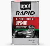 6401	1L	U-POL® RAPID SYSTEM™ UP6401 Primer Hardener, 1 L Tin, Clear, Liquid